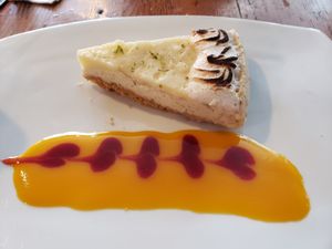 Key lime pie  at The Cafe in Key West