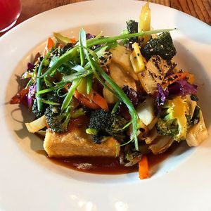 Kung Pao tofu  at The Cafe in Key West