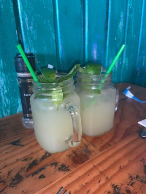 Limeade with agave and fresh mint 😍 at The Cafe in Key West