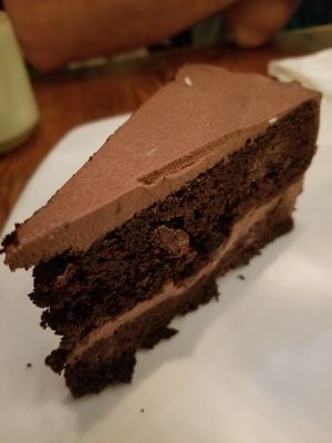 Chocolate cake at The Cafe in Key West