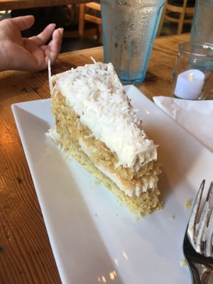Vegan coconut cake at The Cafe in Key West