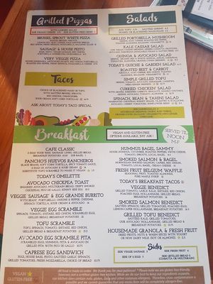 Menu 2 at The Cafe in Key West