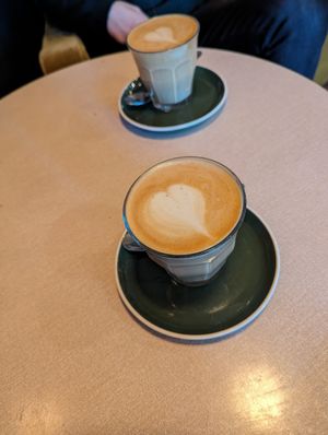 Oat milk latte at Crol & Co in South East London