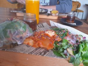 Seaweed burger at Con Alma in Denia