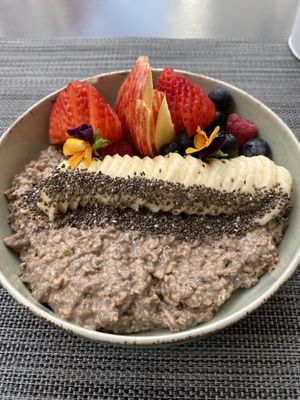 overnight oatss  at Black and White Coffee Shop in Lagos