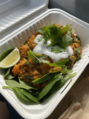 Vegan curry  at Bamboo Buddha in Holgate