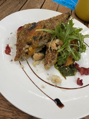 Twice baked risotto (vegan) at Bamboo Buddha in Holgate