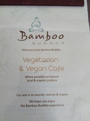 menu at Bamboo Buddha in Holgate