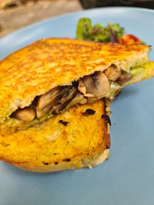 Mushroom toastie at Bamboo Buddha in Holgate