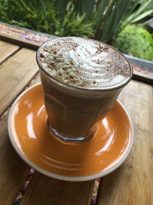 Favourite autumn latte at Bamboo Buddha in Holgate