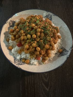 Curry mit Kichererbsen, veganen und glutenfrei #Veganuary at Uga - Uga in Fuerteventura