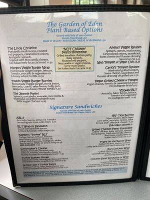 Lots of vegan options!  at Bella Vida Cafe in West Cape May