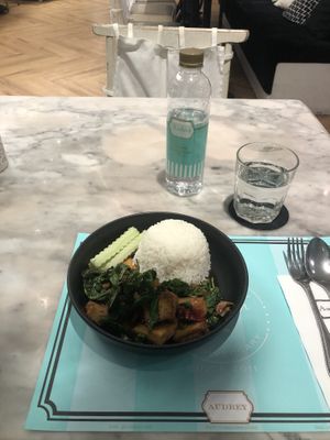 vegan stir fry  at Petite Audrey in Bangkok