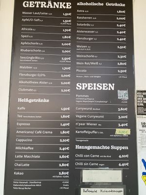 Vegan curry sausage is cheaper 🤩  at Castello in Kiel