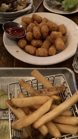 Fries and tater tots  at The Long Acre in New York City