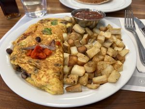 Vegan power omelette   at Turning Point in Media