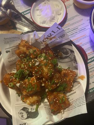 Chicken tofu  at Kkokki Vegan House in Hamburg