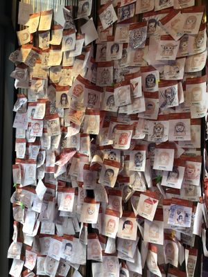 entrance wall  at Kkokki Vegan House in Hamburg