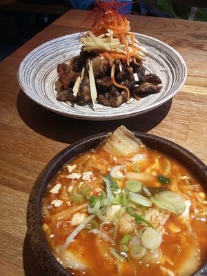 Very nice combo at Kkokki Vegan House in Hamburg