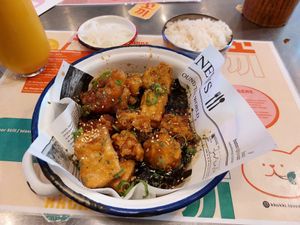 Tofu & cauliflower combo at Kkokki Vegan House in Hamburg