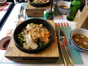 Sogar die Sprite ist koreanisch! at Kkokki Vegan House in Hamburg