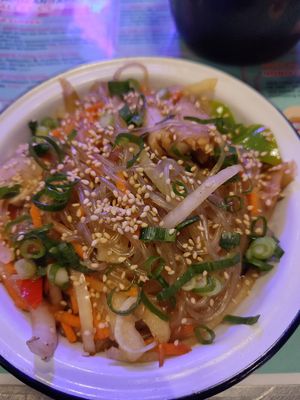 Japchae at Kkokki Vegan House in Hamburg