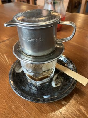 Vietnamese coffee  at Kkokki Vegan House in Hamburg