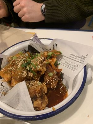 Cauliflower and tofu  at Kkokki Vegan House in Hamburg