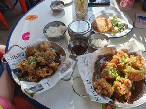 "Mungobeans"pancakes at Kkokki Loves Vegan in Hamburg