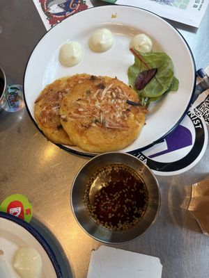Korean pancakes  at Kkokki Loves Vegan in Hamburg