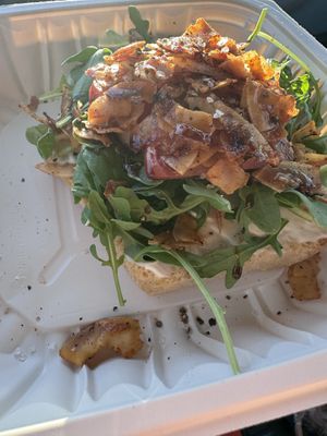 BLT with coconut bacon  at Easy Luck in Orlando