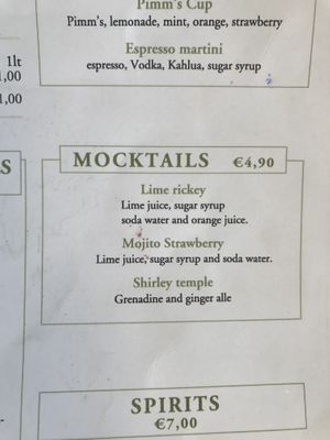 For the non alcohol drinkers  at The Old Village in Kefalonia