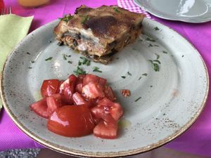 The Vegan Moussaka  at The Old Village in Kefalonia