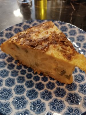 Tortilla de patatas at Organic Ume in Barcelona