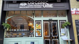 Entrance at Organic Ume in Barcelona