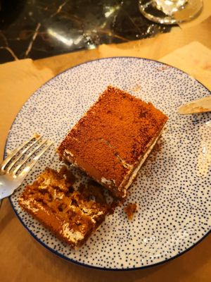 Pastel vegano at Organic Ume in Barcelona