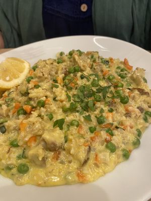 Risotto  at Organic Ume in Barcelona