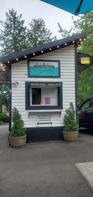 walk up window plus drive thru on both sides at Cravings PDX in Portland