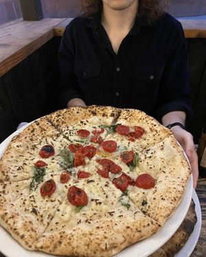 Neapolitan Capodimente sub vegan cheese (v good)  at Tony's Pizza Napoletana in San Francisco