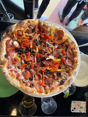 Veggie + vegan mozzarella + plant based pepperoni   at Tony's Pizza Napoletana in San Francisco