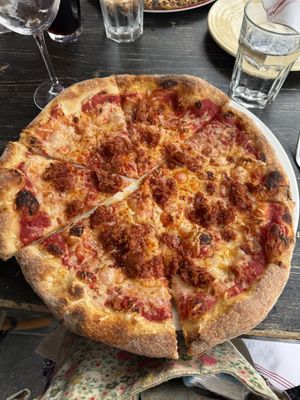 Vegan pepperoni   at Tony's Pizza Napoletana in San Francisco