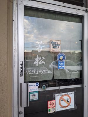 Outside the restaurant at Yoshimatsu in Tucson