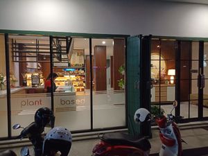 The entrance at Plant Based in 