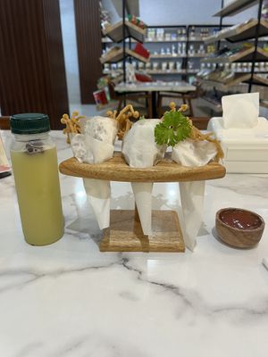 Crispy Enoki - amazing!  at Plant Based in 