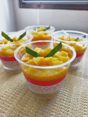 Dessert Mango Sago by Plantbased Resto at Plant Based in 