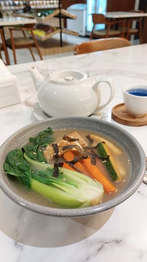 Vegan pho soup at Plant Based in 