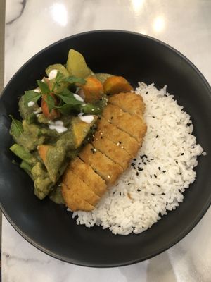 Rice curry katsu  at Plant Based in 