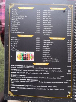 Vegan BF, soya Milk available. at Nonstop Cafe and Homestay in Manali