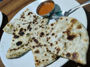 Tofu paratha at The Healthy Kitchen in Manali