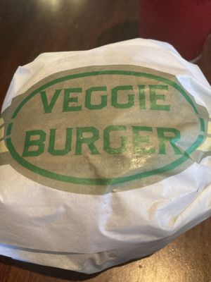 Plant based burger (beyond meat patty)  at Disneyland - Cafe Hyperion in Chessy